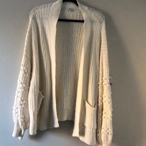 100% cotton chunky cardigan
